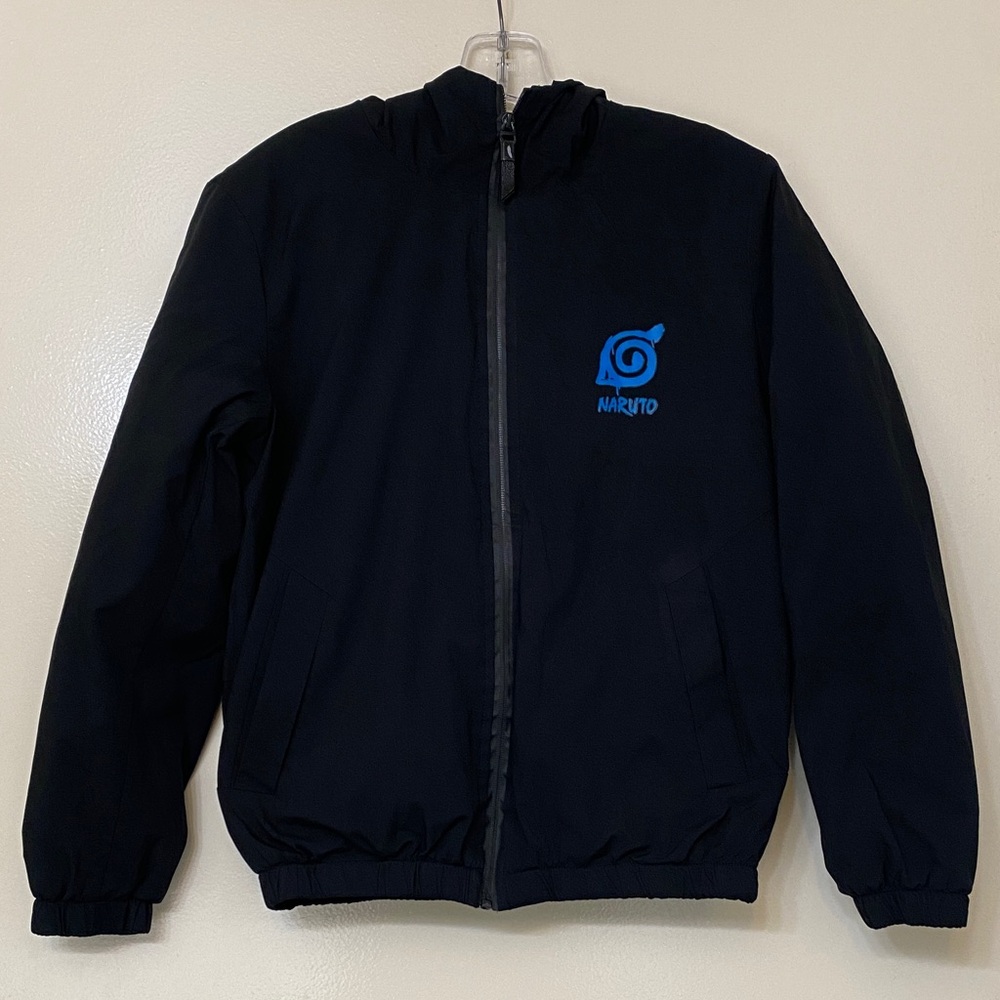 Black Naruto Jacket with Blue Logo